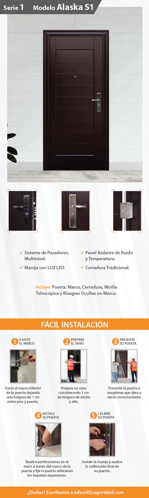 Puerta de Seguridad Alaska XE Seguridad